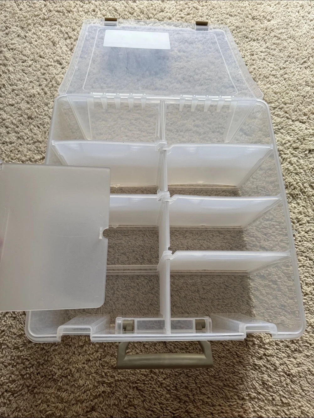 Clear Double Deep Storage Box - Clear